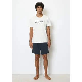 Marc O'Polo Shorty Herren Pyjama Set Weiß XXL