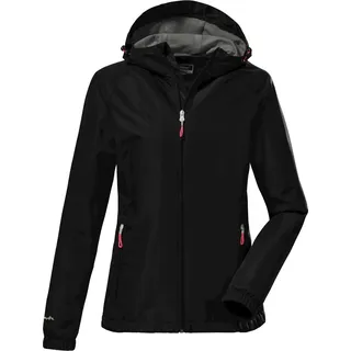 KILLTEC Kos 15 WMN Jckt Funktionsjacke Mit Kapuze, Packbar, Schwarz, 46 EU