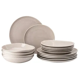 Rosenthal Junto Soft Shell Geschirr-Set 18-tlg. grau