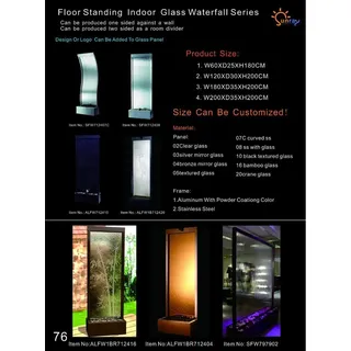 Wandpaneel Led Wasserwand Wasser Wände Blasen Wand Waterwall 60x180cm Trennwände - Transparent