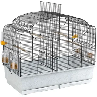 Ferplast Vogelkäfig Canto 71 x 38 x 60,5 cm schwarz