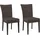 4-Fußstuhl Colorado Mikrofaser braun 2er Set