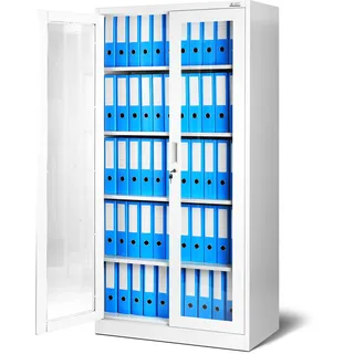 Jan Nowak C012 Aktenschrank 185 x 90 x 40 cm weiß