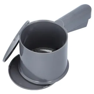 RBV Birkmann Mehlsieb mit Deckel, Easy Baking, Ø 10 cm, dunkelgrau, aus Kunststoff