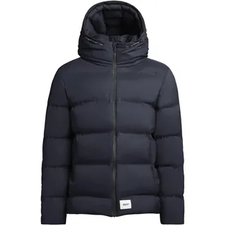 khujo Steppjacke "Steppjacke Silas2-YM" mit Kapuze Warme Herren Winterjacke mit großer Kapuze, schwarz navy