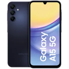 Samsung Galaxy A15 5G Smartphone, Simlockfrei ohne Vertrag, Android-Handy, Schnellladefunktion, 128 GB, Blue Black, 2,5 Jahre Herstellergarantie [Deutsche Version]