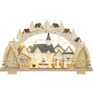 Tietze Erzgebirgsdegn LED Schwibbogen »Advent Tietze-Figuren exklusiv«