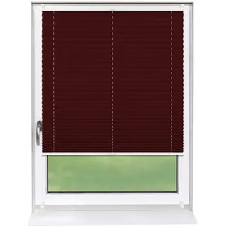 Deco-Raum Plissee Basic ohne Bohren , Rot , Textil , 65x150 cm , Heimtextilien, Vorhänge, Plissees