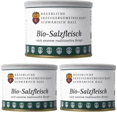Bäuerliche Erzeugergemeinschaft Schwäbisch Hall Bio Salzfleisch, 200 g (Packung mit 3)