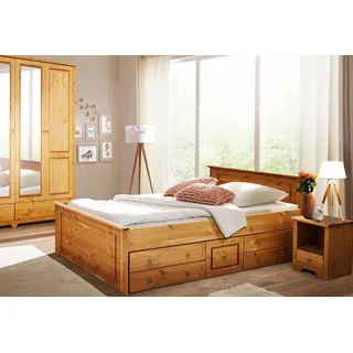 OTTO home »Hugo« Set, 3 Stk. tlg. Bett 140x200cm, 2-trg Kleiderschrank und 1 Nachttisch,