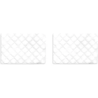 hauck Baby Spannbettlaken Bed Me 80x50 cm Spannbettuch für Babyreisebett, Beistellbett, Wiege, Weiche Steppung, Elastischer Bund, 40 Grad Maschinenwäsche (White) (Packung mit 2)