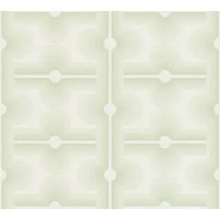 A.S. Création Retro-Tapete 70er Jahre 0,53 x 8,5 m -Tapete-Vintage Grafik-Muster in Grün, Creme - Vliestapete Retro Chic Made in Germany - 395331