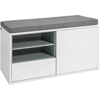 SoBuy Schuhbank 80 x 46 x 35 cm Sitzbank / weiß