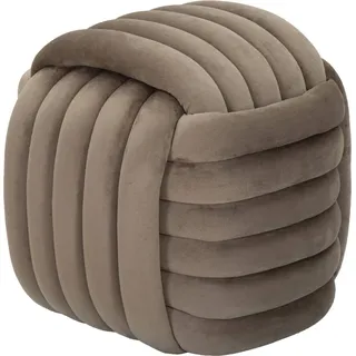 Pouf Karori, Mehrzwecksessel, Nachttisch, Hockerhocker, 45x45 h45 cm, Grau - Grau