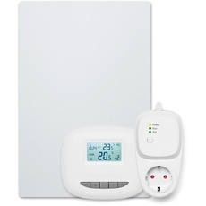 Bosch Heat Infrared 4000 P - Infrarot Wandheizung mit Set aus Funkregler und Steckdosenadapter - Energieeffizienter Heizkörper mit idealer Wärmeverteilung - 1000 Watt (30 m2)