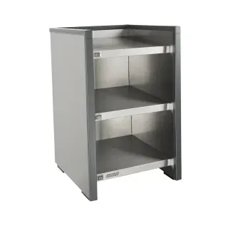 Bonamat WHK Tassenwärmer, Warmhalteschrank aus Edelstahl zum Wärmen von Tassen, Maße (B x T x H): 349 x 400 x 542 mm, 230V, anthrazit