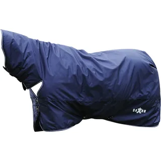 Saxon - "Defiant" Combo-Kragen Pferdedecke WB1607 (183cm) (Marineblau/Weiß) - Blau