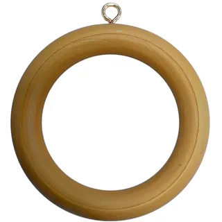 Bulk Hardware bh05955 Holz Gardinen Stange Ringe mit Schraube Eye, innere Dia. 45 mm (1.3/10,2 cm) Außen Dia. 64 mm (2.1/5,1 cm) – Mittel Braun, 10 Stück