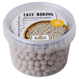RBV Birkmann Birkmann, Blindbackkugeln aus Keramik, Backerbsen zum Beschweren von Teigen, 700 g in praktischer Aufbewahrungsdose, hitzebeständig bis 230 °C