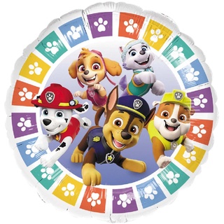 Amscan Anagram 4494775 – Paw Patrol Regenbogen Kinder Geburtstag Party Runder Folienballon – 45,7 cm