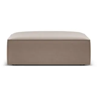 micadoni Pouf, cappuccino Textil, 80x38x100 cm, Hergestellt in Europa, Oeko-Tex®, Wohnzimmer, Hocker, Poufs