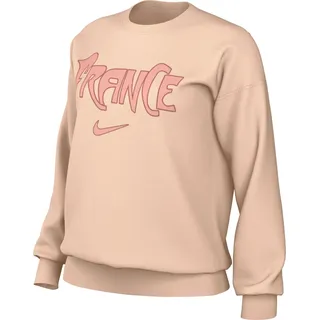 NIKE France Phoenix Fleece Football Oversize-Sweatshirt Mit Rundhalsausschnitt Für Damen, Washed Coral/Washed Coral/Bleached Coral, HF4969-664, M