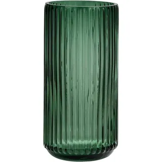 Vzmiza Grün Glas Vase Für Moderne Heimdekoration - Flower Vase Für Pampasgras - nordischer Boho-Stil vasen Glas für Hochzeit - Gerippt Blumenvase für tulpen-Esstisch, Wohnen-BodenVase(Grüne)