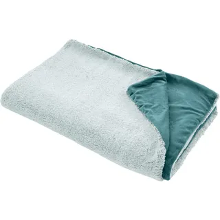 Novel Felldecke , Salbeigrün , Textil , Uni , 150x200 cm , Textiles Vertrauen - Oeko-Tex® , Heimtextilien, Wohntextilien, Decken, Felldecken