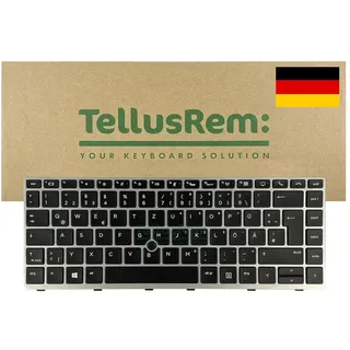 TellusRem Ersatztastatur für HP EliteBook 840 G5, 840 G6, 745 G5, 745 G6, ZBook 14u G5, 14u G6 – Deutsche Tastatur mit Hintergrundbeleuchtung, QWERTZ Layout, Hochwertiger Laptop Ersatz