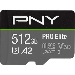 PNY PRO Elite - Flash-Speicherkarte (microSDXC-an-SD-Adapter inbegriffen)