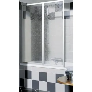 Kermi Faltwand VARIO 2000 FW2 06014, V2FW2060142AK, Farbe: Weiß Echtglas klar