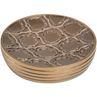 Popular Bath Spindel-Seifenschale, Harz, Gold, Soap Dish