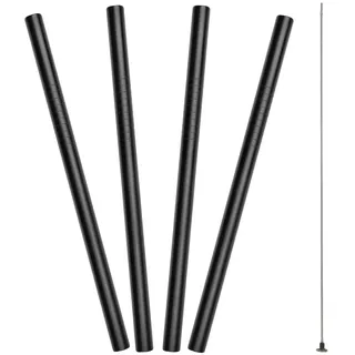 LURCH Trinkhalme gerade 15cm 4er Set, Strohhalme, Edelstahl, wiederverwendbar, sicher, BPA-frei