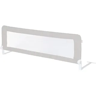 roba Klipp-Klapp 135 cm - Rausfallschutz klappbar für Babys & Kinder - Schutzgitter für Kinderbetten - 50 cm hoch - Grau