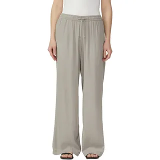 QS Leinenhose Sommerhose mit elastischem Bund und Tunnelzug, grau