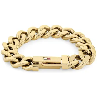 Tommy Hilfiger Gliederarmband Herren Edelstahl gold 2790638 Größe 18