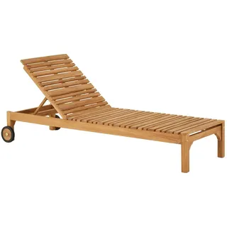 CARO-Möbel Sonnenliege Granada 200 x 65 x 39 cm Beige