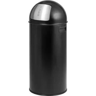 ELUNO Pushmülleimer 25 l Schwarz