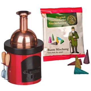 Crottendorfer Räucherkerzen Räucherofen Braukessel 13 cm rot