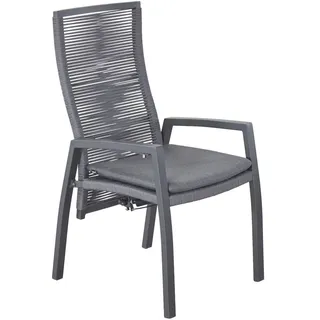 LC Garden Diwo Positionsstuhl Aluminium/Rope inkl. Sitzkissen Sunbrella Stoff