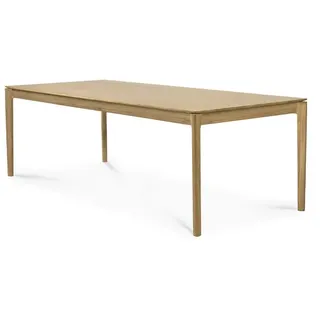 Tisch Bok Ethnicraft braun, Designer Alain van Havre, 76x200x95 cm