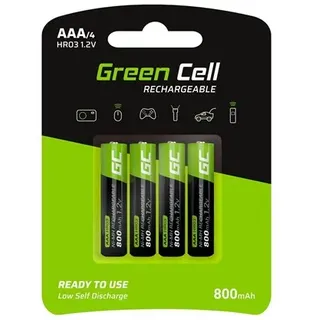 Green Cell Rechargeable battery - 4 x AAA - NiMH