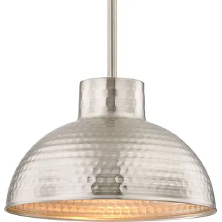 Pendelleuchte Mini Nickel gebürstet mit 1 Lichtquelle - Silber