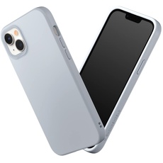 RhinoShield Case kompatibel mit [iPhone 14 Plus] | SolidSuit - Stoßdämpfende & schlanke Schutzhülle mit Premium Finish - 3.5 Meter Fallschutz - Silbergrau