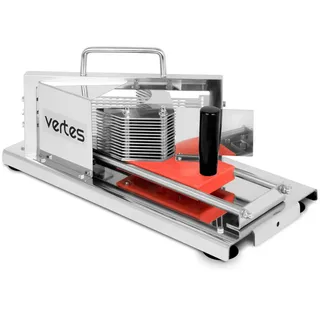 Vertes Tomatenschneider Gastro aus Edelstahl für 4,5mm Scheiben, Professioneller Scheibenschneider, Mozzarellaschneider für die Gastronomie Gemüseschneider, Obstschneider, 13 Messer