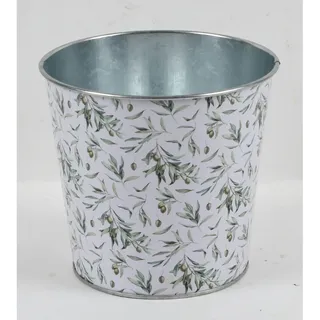 Pflanztopf Blumentopf Pflanzgefäß Blumengefäß PROVENCE Ø 13 x H 12 cm – Metall