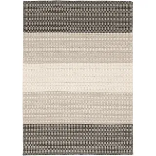 Pergamon Natur Teppich Wolle Skandi Stripes (90 x 160 cm,