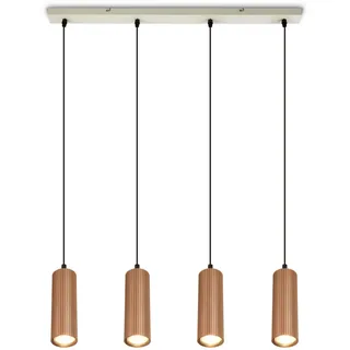 Briloner Ida 4-flg. GU10 76 cm rund / Braun/Grau