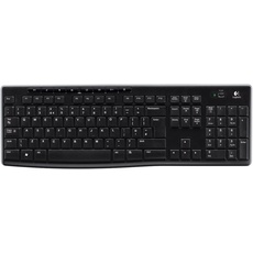 Logitech K270 Kabellose Tastatur für Windows, US QWERTY-Layout - Schwarz