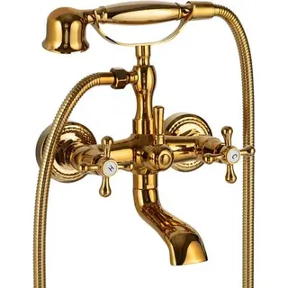 Retro Wand-Badewannenarmatur S-1167G Gold